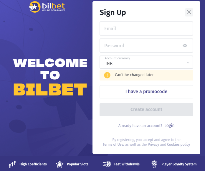 Bilbet registration
